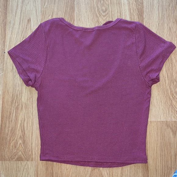 Crop Top with Neck Detail - Picture 3 of 3